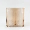 Afloral Sunset Ribbed Glass Vase - 7" Vases