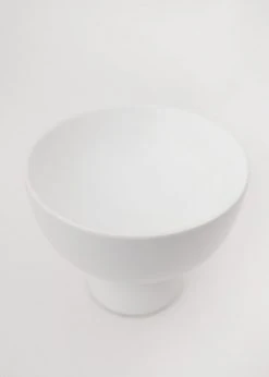 Afloral Large White Ceramic Compote - 6