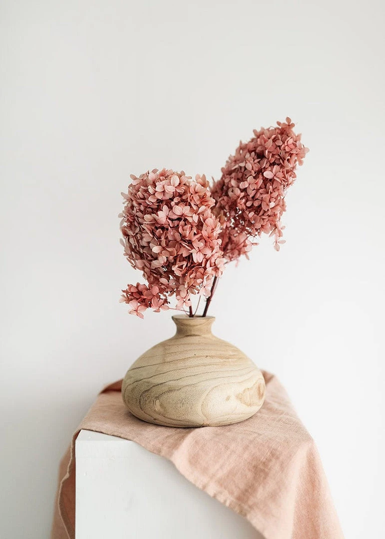 Afloral Natural Unpolished Paulownia Wood Vase - 5.25" Vases