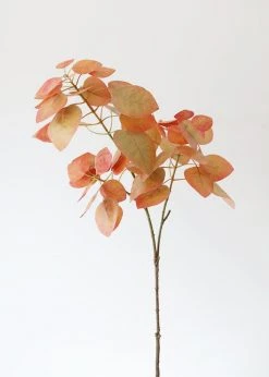Afloral Artificial Plants Fake Smoke Tree Leaves In Terra Cotta - 28"