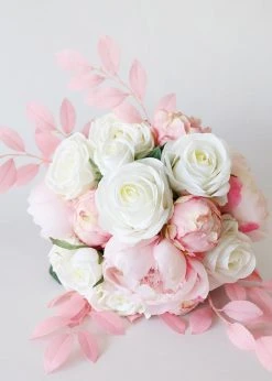 Afloral Artificial Plants Pink Artificial Ruscus Leaves - 26