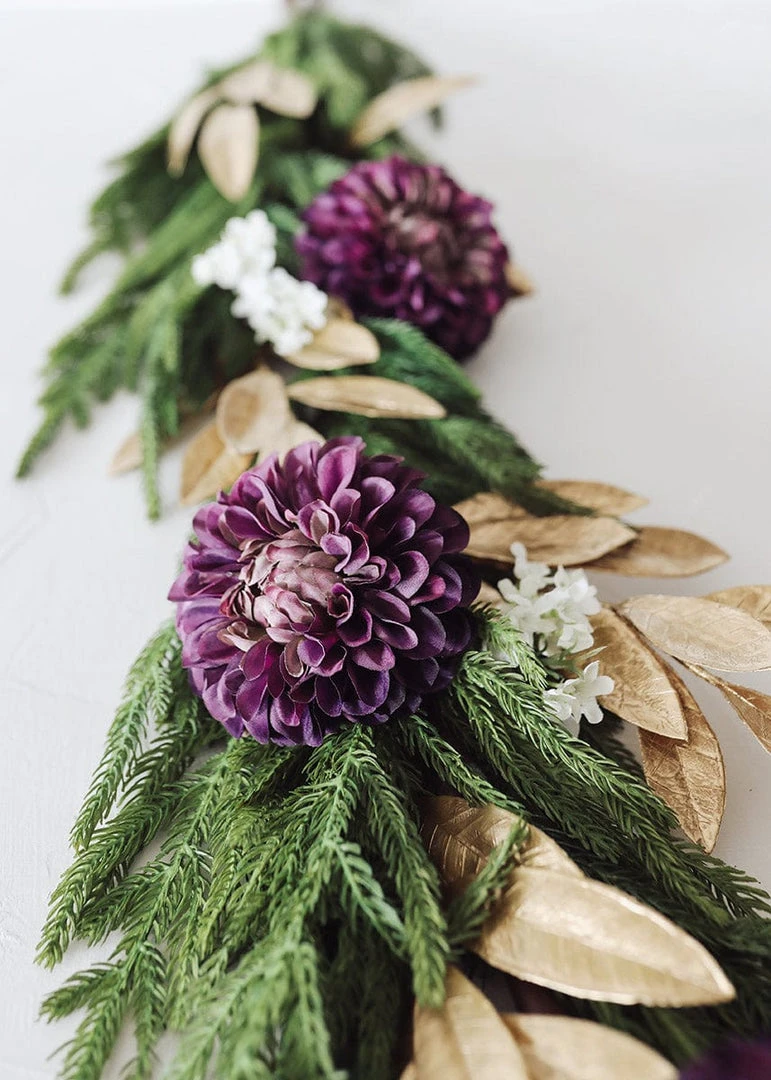 Afloral Artificial Bay Leaf In Metallic Gold - 19" Artificial Plants