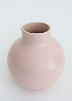 Afloral Dusty Pink Round Ceramic Vase - 8
