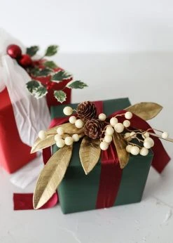 Afloral Artificial Bay Leaf In Metallic Gold - 19