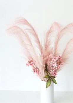 Afloral Fake Pampas Grass In Pink - 49