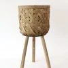 Afloral Woven Basket Plant Stand - 21.5"