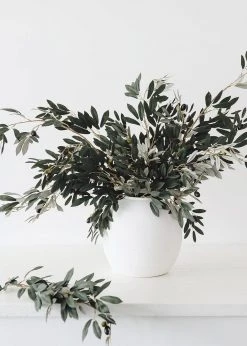 Afloral Artificial Plants Fake Olive Branch - 35