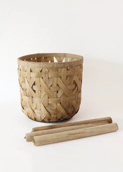 Afloral Woven Basket Plant Stand - 21.5