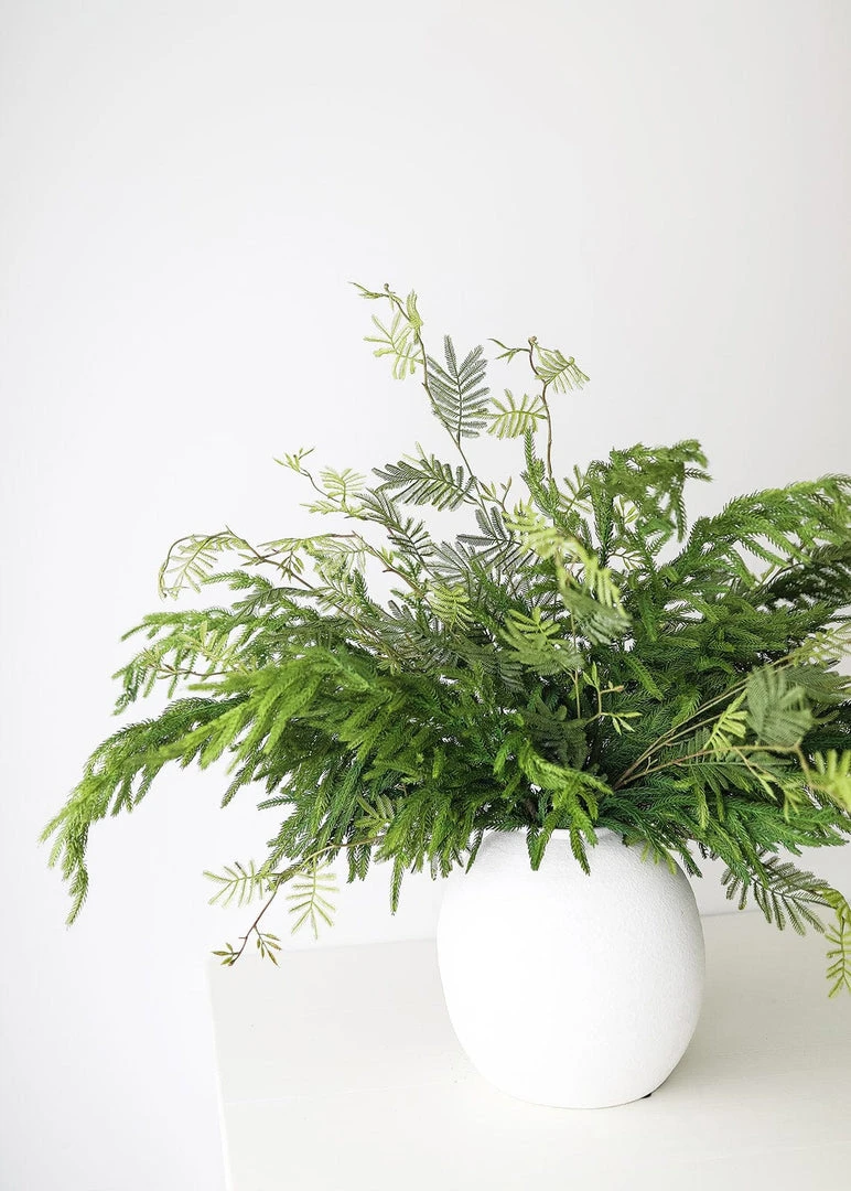 Afloral Vases White Concrete Konos Vase - 10.75"