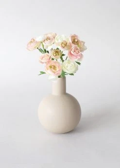 Afloral Beige Mini Ceramic Bud Vase - 5
