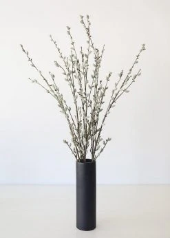 Afloral Fake Plastic Pussy Willow Branch - 45