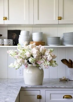 Afloral Fake Lilacs Flower In Cream - 25