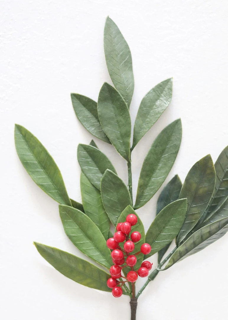 Afloral Fake Outdoor Bay Leaf Pick - 16.5"