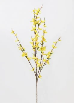 Afloral Artificial Forsythia Branch In Yellow - 38