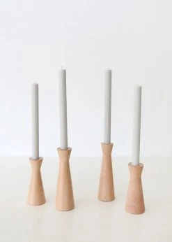 Afloral Pack Of 6 Taper Candles In Skylight - 9.5