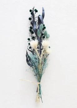 Afloral Dried Flowers Petite Dried Flower Bundle In Blue - 8-16