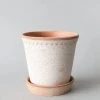 Afloral.com Bergs Handmade Clay Pot With Drainage - 6.5"