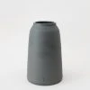Afloral Handmade Black Stoneware Bouquet Vase By L'impatience - 7.75" Vases