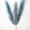 Afloral Dried Flowers Bundle Of 3 Blue Dried Pampas Grass - 40-48"