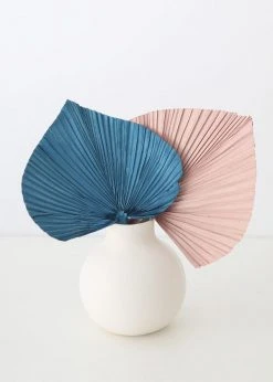 Afloral Blue Dried Palm Spear - 14-16