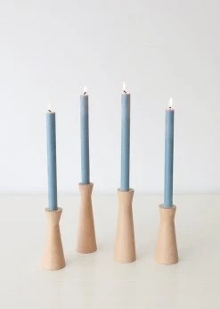 Afloral Tools & Accents Pack Of 6 Soft Blue Taper Candles - 9.5