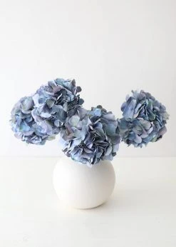 Afloral Blue Hydrangea Silk Flower - 21