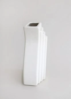 Vases Afloral Nordic Cream White Wave Vase - 8