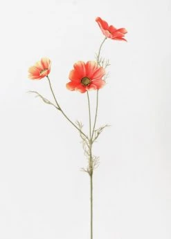 Afloral Coral Sunset Artificial Cosmos Wildflowers - 30