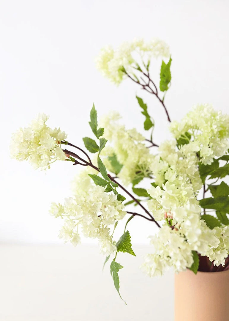 Afloral Cream Artificial Bouvardia Flower Branch - 32" Artificial Flowers