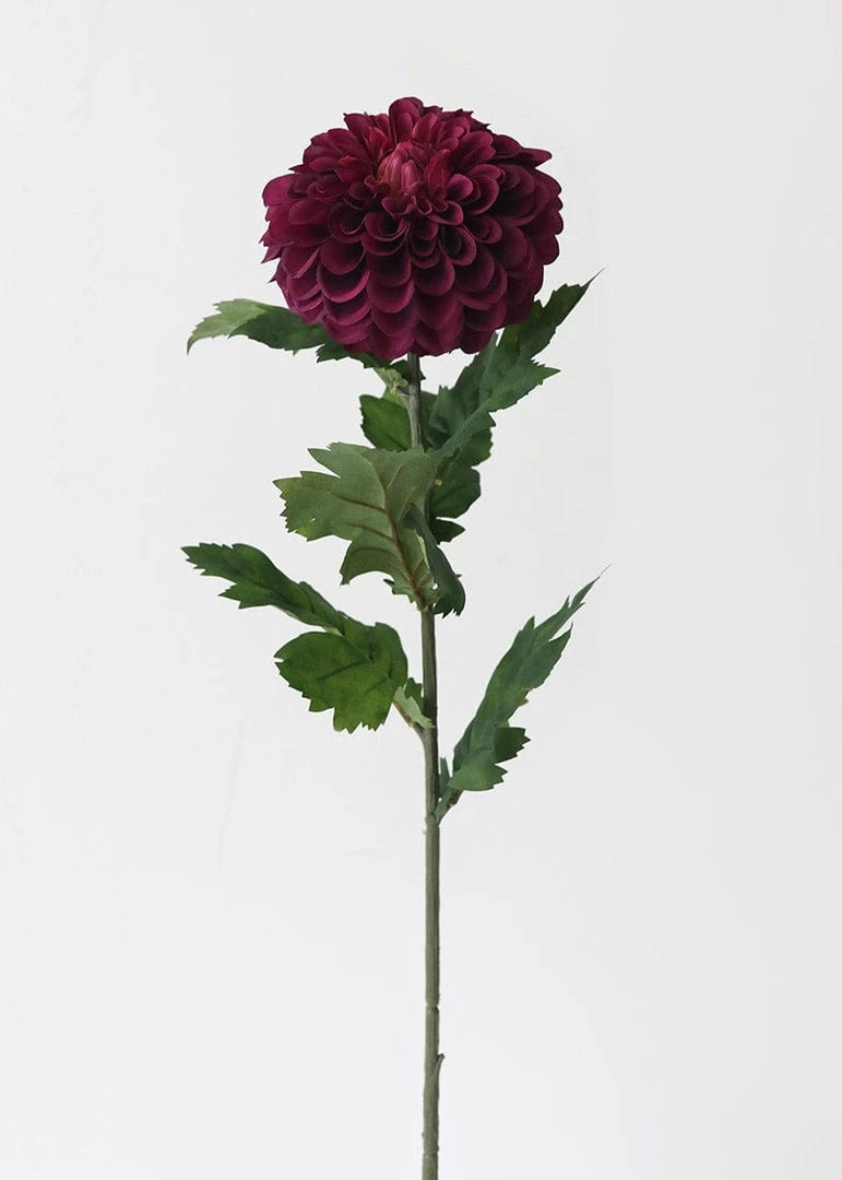Afloral Plum Purple Fake Dahlia Flower - 29"