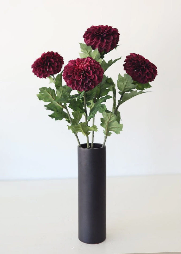 Afloral Plum Purple Fake Dahlia Flower - 29"