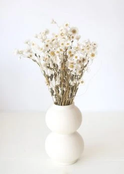 Afloral Matte Ceramic Double Orb Vase - 8