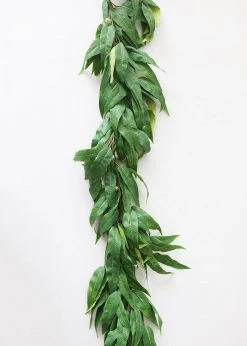 Afloral Artificial Plants Fake Eucalyptus Leaf Garland - 70.5"
