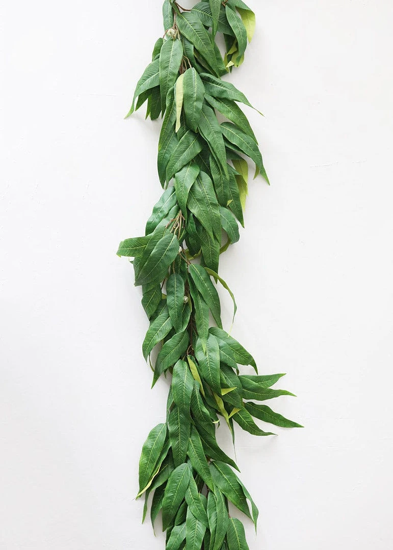 Afloral Artificial Plants Fake Eucalyptus Leaf Garland - 70.5"