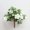 Afloral Artificial Flowers Silk Azalea Bush In Cream White - 12"