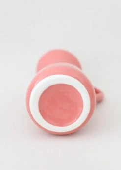 Vases Afloral Glossy Coral Glazed Pitcher - 9.5