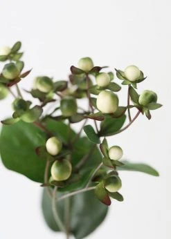 Afloral Green Artificial Hypericum Berries - 22.5" Artificial Flowers
