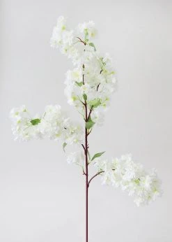 Afloral Artificial Spring Cherry Blossoms In Cream - 40" Artificial Flowers