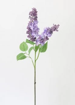 Afloral Purple Artificial Lilac Flower Branch - 34.5"
