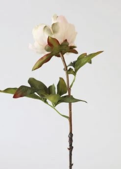 Afloral Cream Peach Artificial Peony Flower - 22