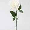 Afloral White English Cabbage Artificial Rose - 20.5"