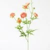 Afloral Silk Mini Ranunculus In Coral - 22" Artificial Flowers
