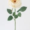 Afloral Artificial Flowers Silk Garden Cabbage Rose In Buttercream - 23"