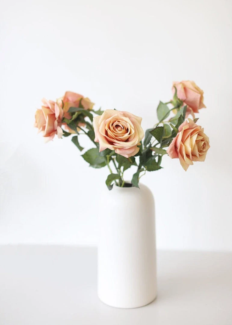 Afloral Pink Mauve Silk Rose Flower - 21.5"