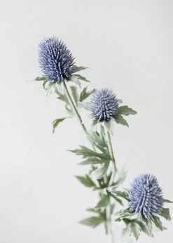 Afloral Periwinkle Artificial Thistle Wildflowers - 30.5" Artificial Flowers