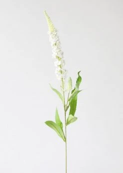 Afloral Cream White Veronica Artificial Flower - 30" Artificial Flowers