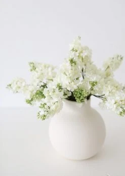 Afloral Fake Lilacs Flower In Cream - 25