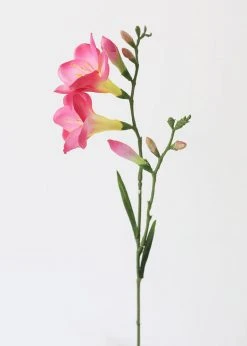 Afloral Artificial Flowers Pink Artificial Freesia Flower - 27