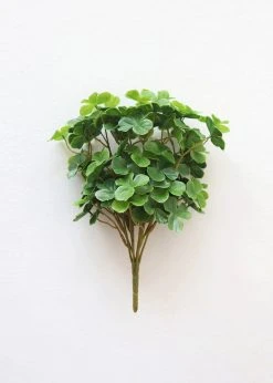 Afloral Fake Plants 4-Leaf Clover Bush - 11"