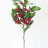 Afloral Fake Holiday Greens Holly Branch - 32" Artificial Plants